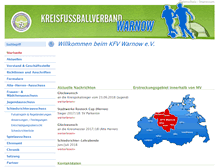Tablet Screenshot of kfv-warnow.de